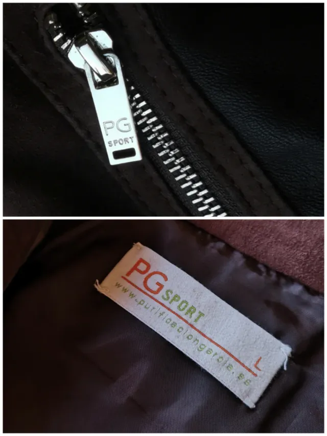 Chaqueta de mujer de ante y piel talla L