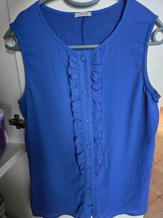 Maglia Intimissimi blu con rouches