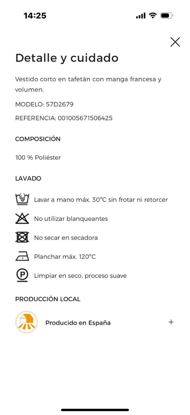 Vestido rojo manga francesa El Corte Inglés