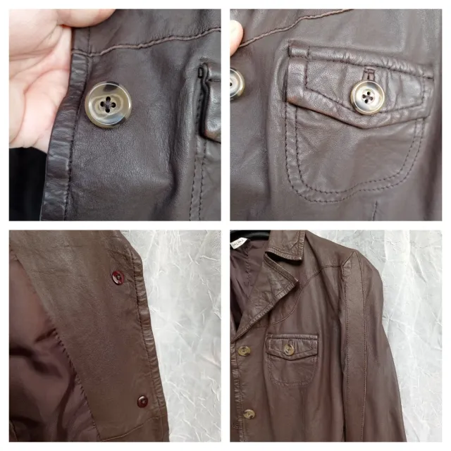 Giacca in pelle Part Two marrone