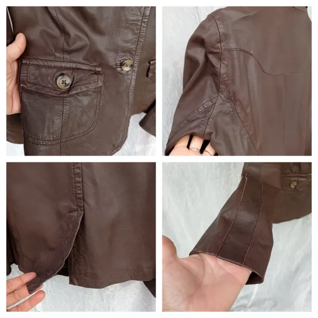 Giacca in pelle Part Two marrone