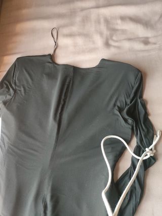 Body fiesta Zara negro gasa mangas talla única