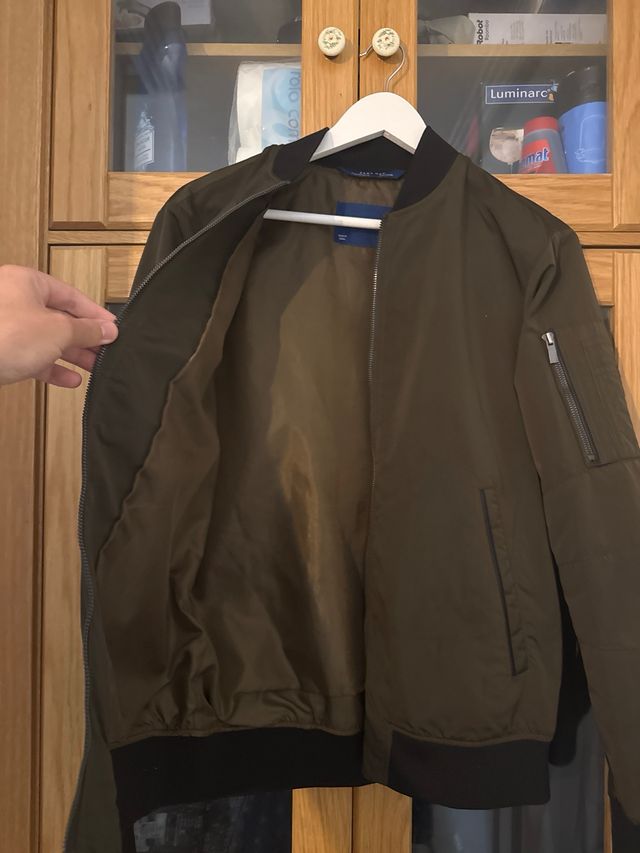 Chaqueta Zara Verde Talla M