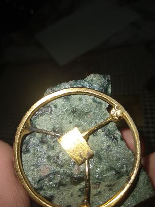 Croce in argento e 3 oggetti Religiosi su ametista