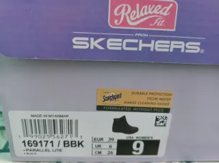 Botines Skechers Piel Negros