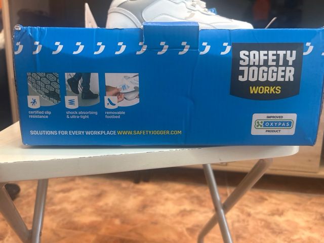 Zapatillas Seguridad Safety Jogger Blancas/Gris