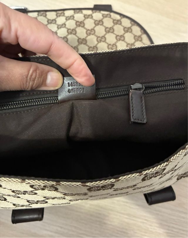 Bandolera Gucci Marrón y Beige