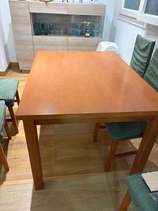 Mesa extensible madera y metal