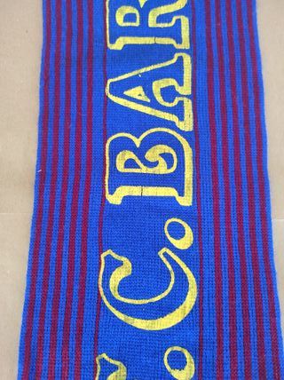 Sciarpa scarf vintage anni 80 calcio barcellona