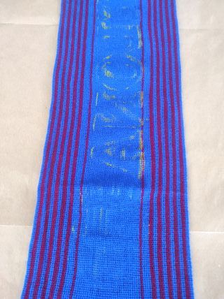 Sciarpa scarf vintage anni 80 calcio barcellona