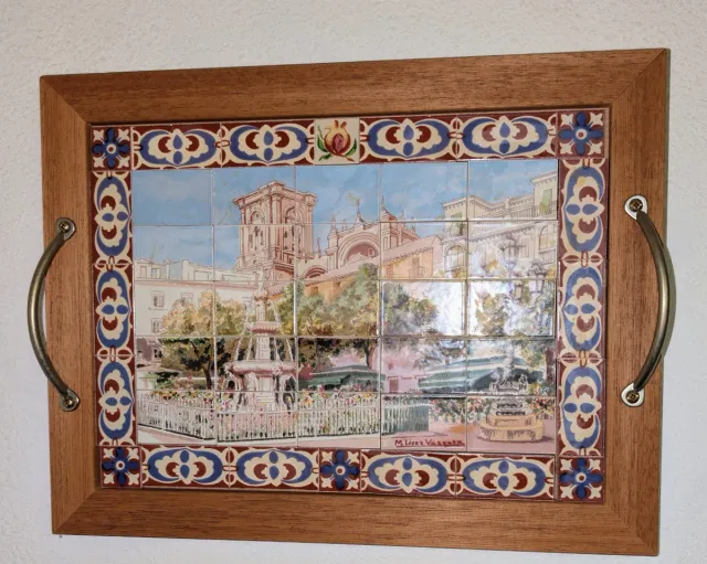 Plaza de Bib-Rambla Granada azulejo