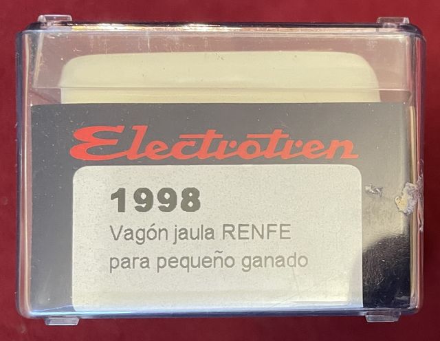 Vagón Jaula para Ganado Electrotren.