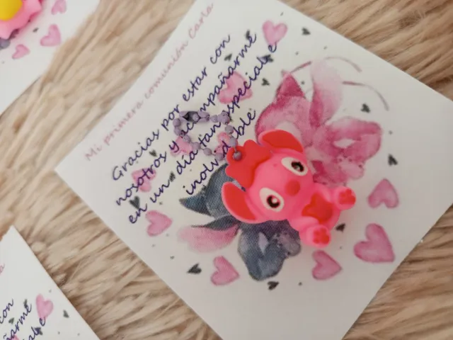 Comunión, regalo.Llavero Lilo & Stitch variados.
