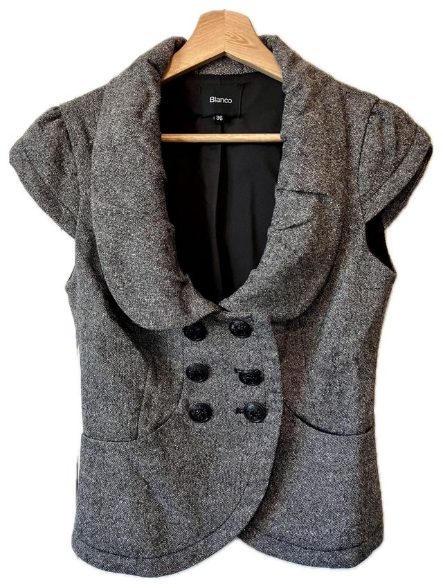 Chaleco estilo Lady Blanco Talla 36