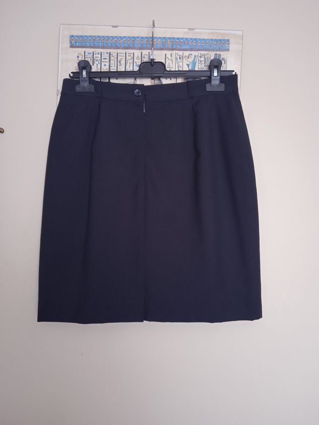 gonna tubino blu scuro