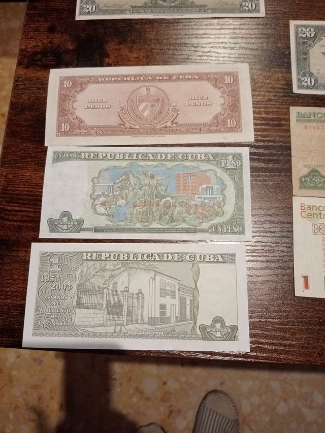 8 Billetes de Cuba