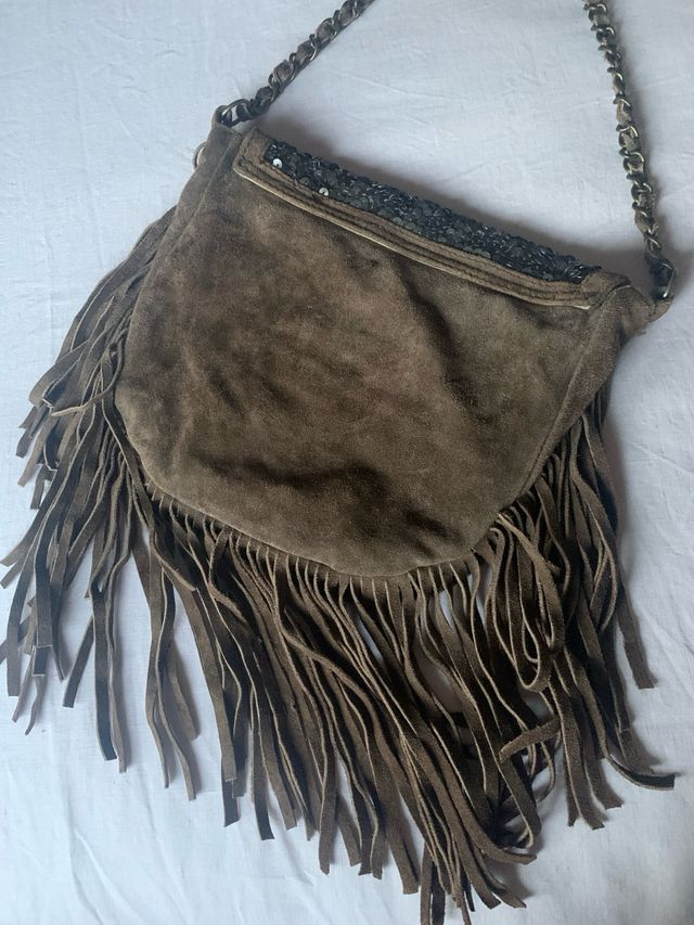 Bolso Massimo Dutti flecos y lentejuelas