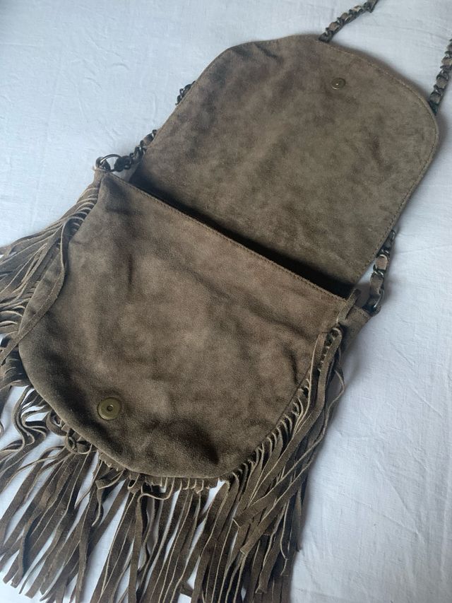 Bolso Massimo Dutti flecos y lentejuelas