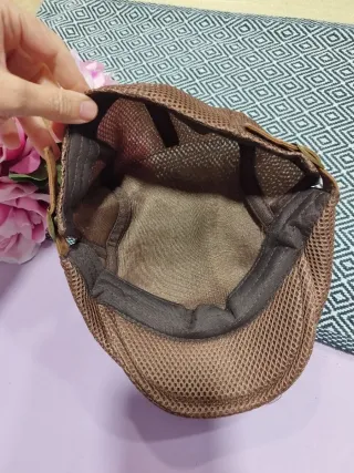 Berretto uomo marrone mesh