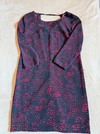 Vestido Bershka Negro y Rojo