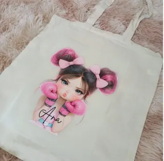 Comunión, regalo.Bolsa de tela personalizada