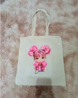 Comunión, regalo.Bolsa de tela personalizada