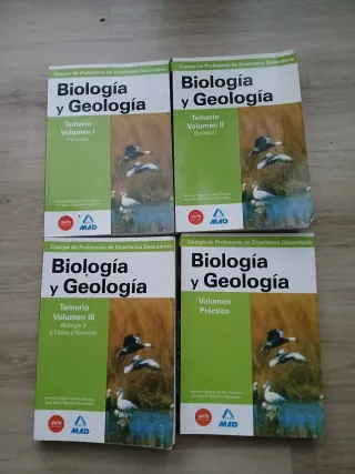 Libros Oposiciones Biología y Geología MAD