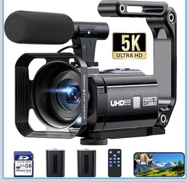 Videocámara 5K 56MP Doble Lente Negra