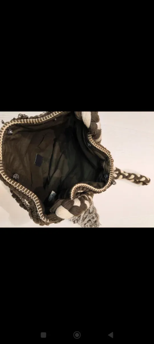 Bolso Kilim Gris/verde oscuro