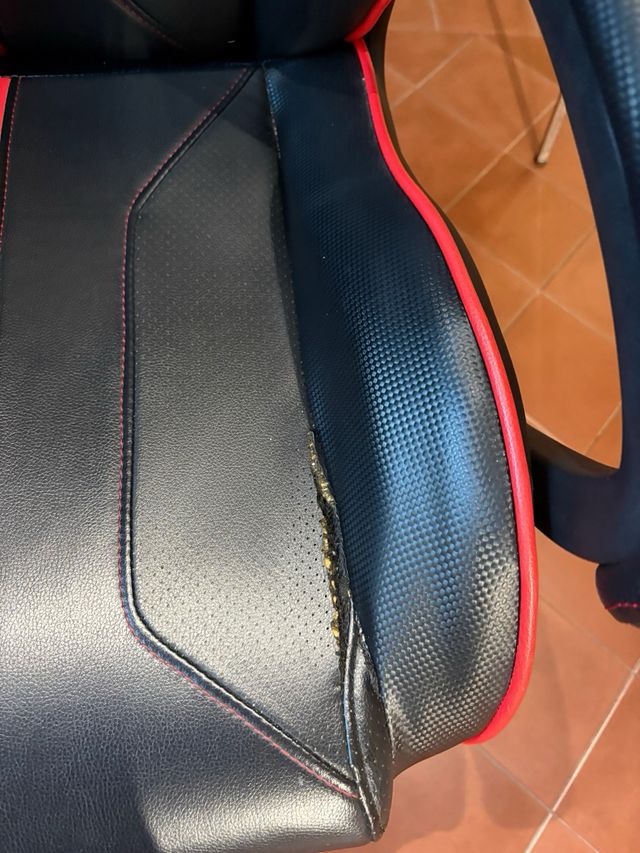 Silla Gaming Ergonómica ThunderX3 Negra/Roja