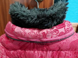 Chaquetón Desigual Rojo Estampado