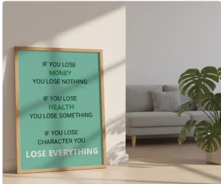 Poster motivazionale da parete formato A3/A4