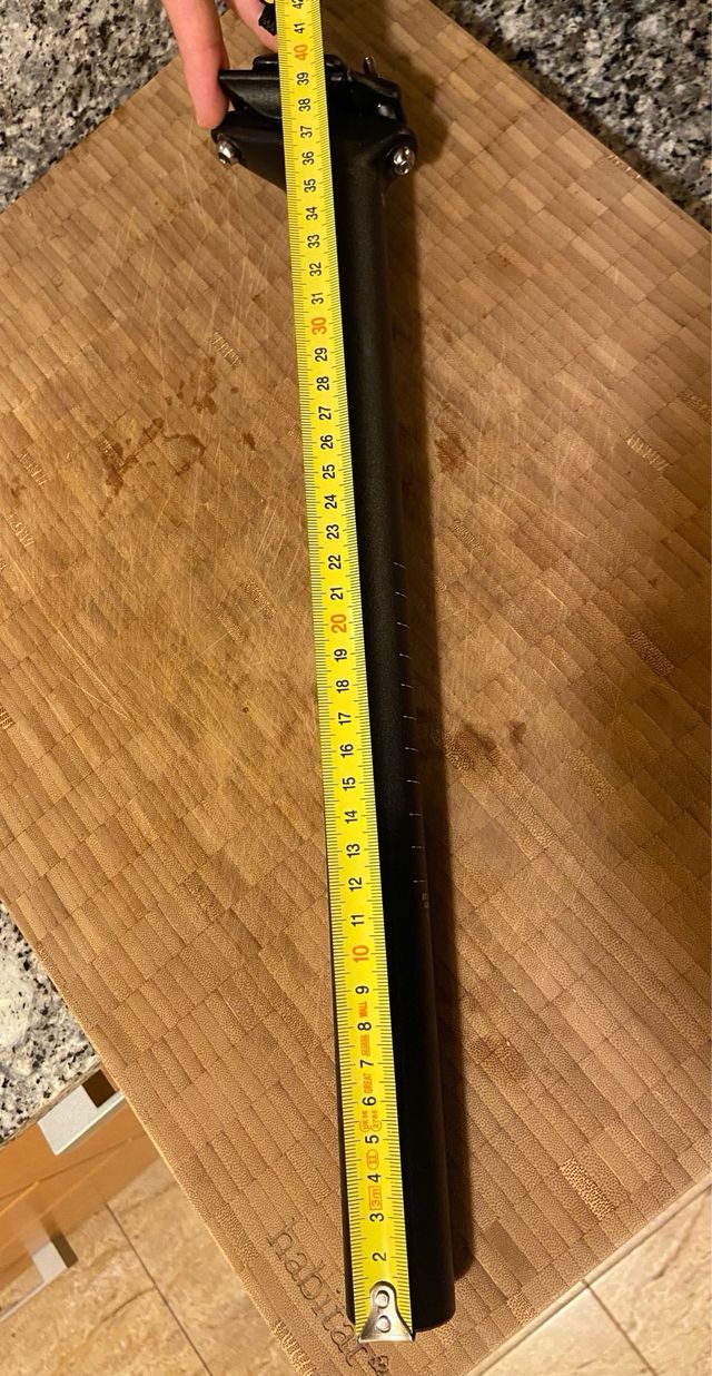 Tija sillín Cube aluminio 31,6mm 400mm