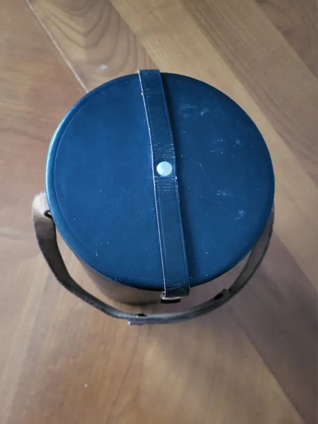 Custodia vintage in pelle per obiettivi Zeiss