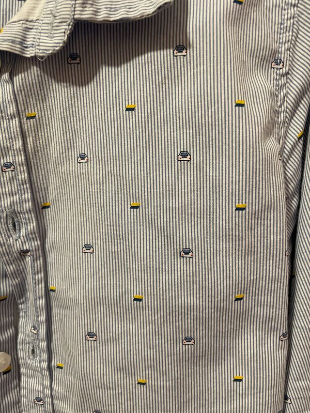 Camisa Mayoral Talla 7 Rayas y Dibujos