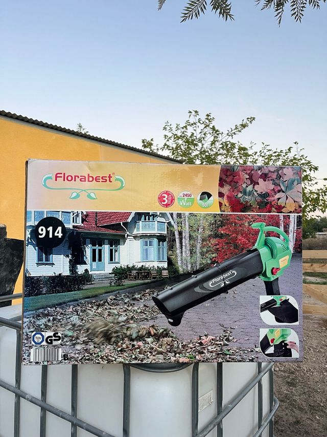 Soplador/Aspirador Hojas Florabest 2450W NUEVO