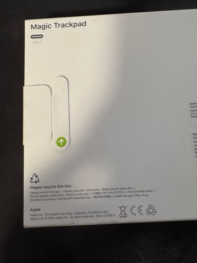 Apple Magic Trackpad Blanco usb c