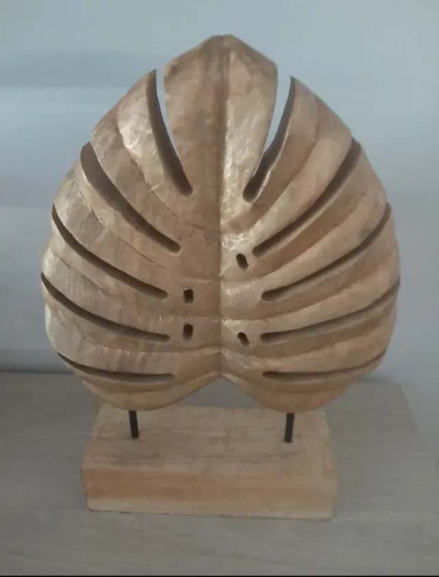 Nueva!Figura decorativa en forma de hoja. 