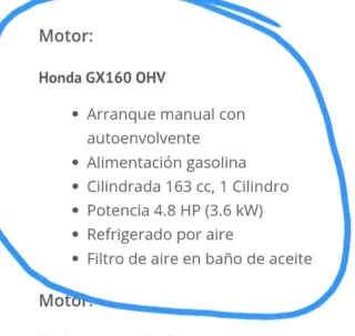 Motocultor / Motoazada Honda GX 160