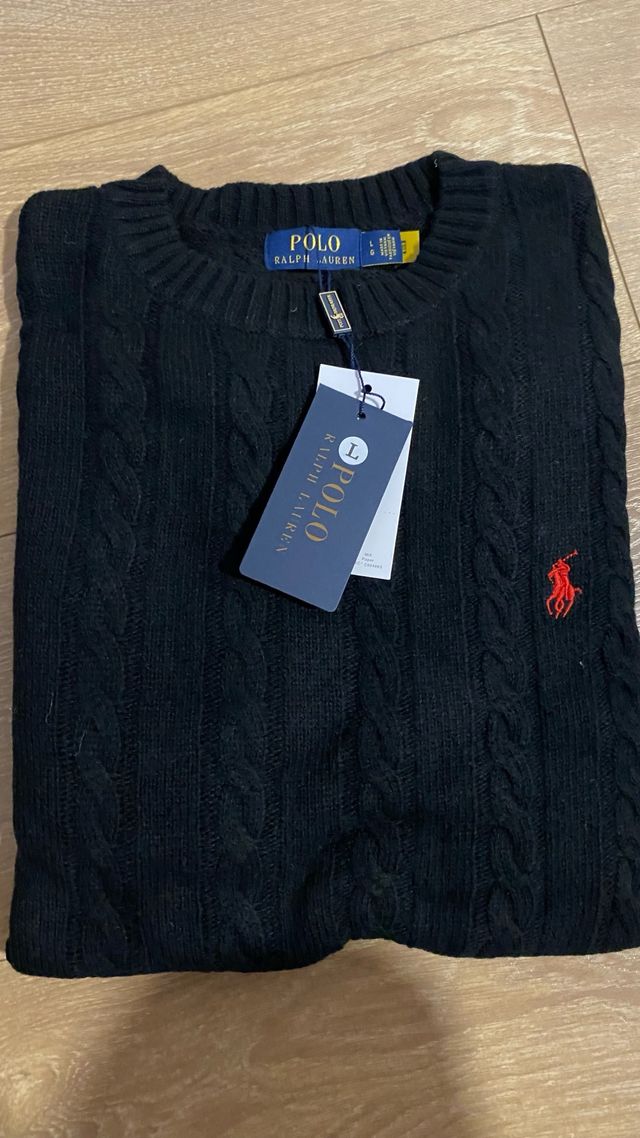 Jersey Polo Ralph Lauren Negro Talla L