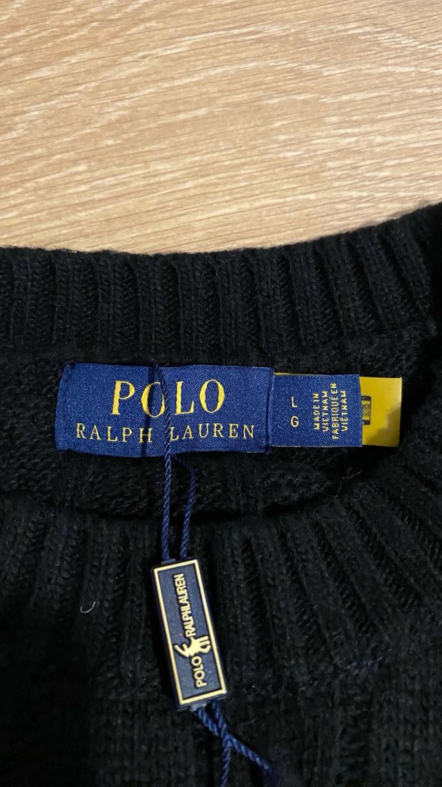 Jersey Polo Ralph Lauren Negro Talla L