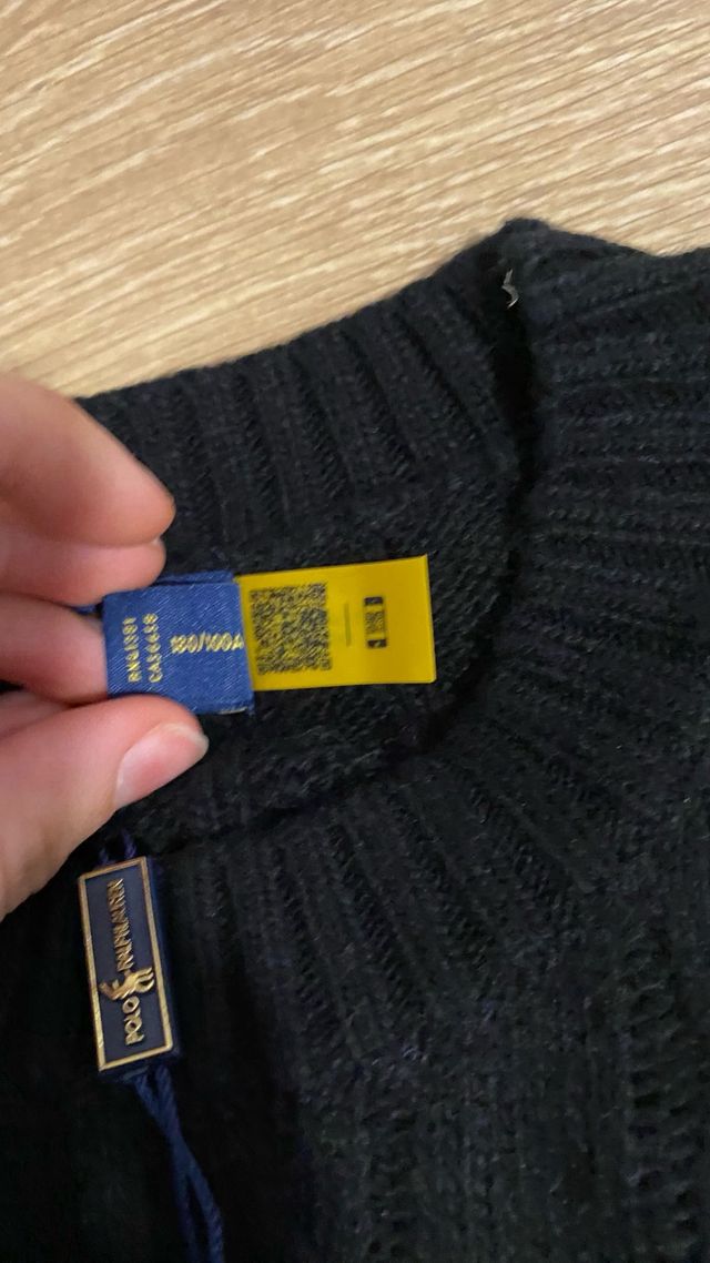 Jersey Polo Ralph Lauren Negro Talla L