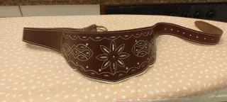 Cinturón Romería Cuero Marrón
