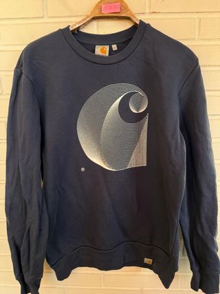 CARHARTT Sudadera azul algodón talla S