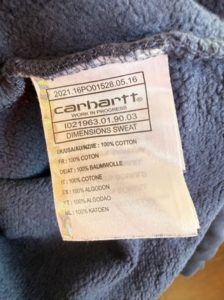 CARHARTT Sudadera azul algodón talla S