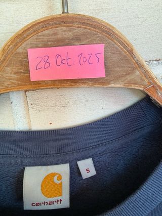 CARHARTT Sudadera azul algodón talla S