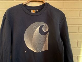 CARHARTT Sudadera azul algodón talla S