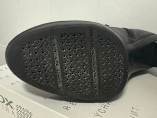 Geox Stivaletti Neri Pelle Tacco Alto