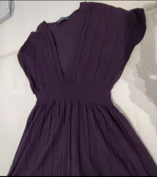 Abito in maglia viola