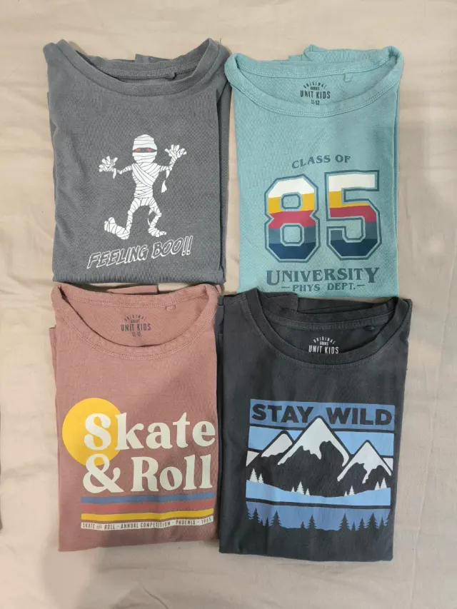 Lote 6 camisetas niño T12